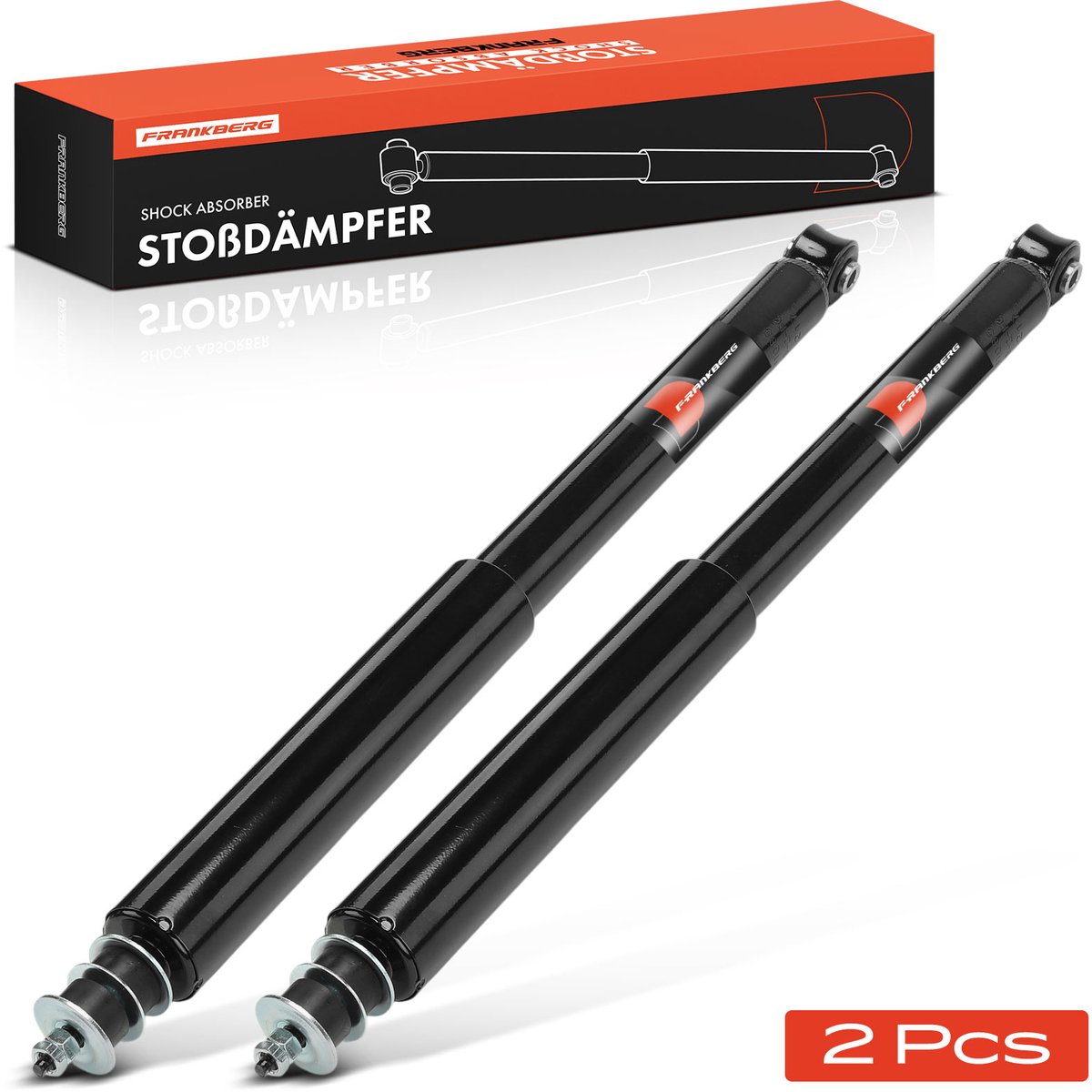 Frankberg 2x Demper Achteras voor Daewoo Espero Lanos Nexia Opel