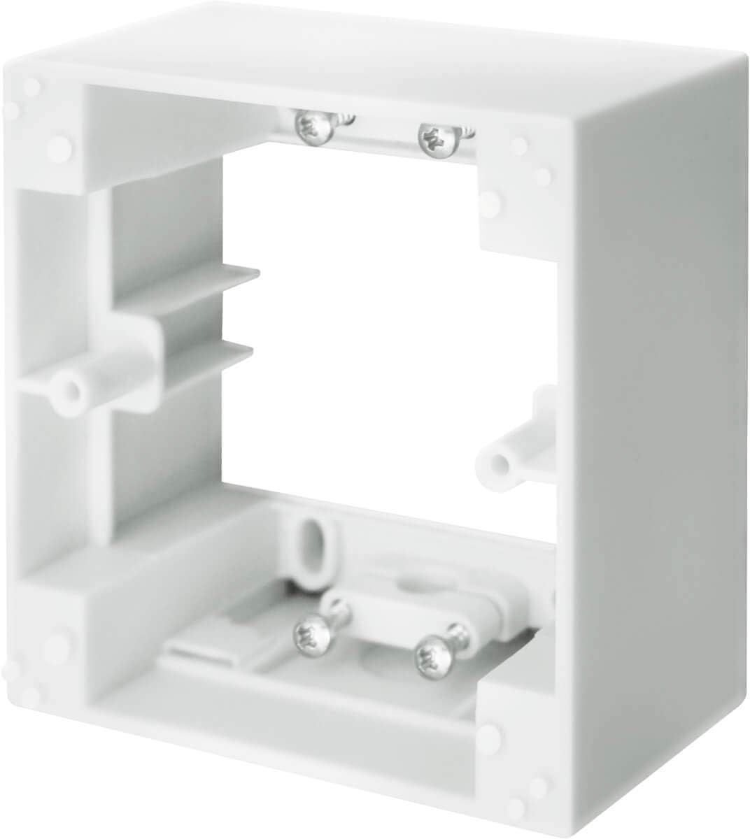 Schellenberg 20003 Opbouwframe voor STANDARD en PLUS tijdschakelaars, ideaal voor verwisselbare frameadapters met een uitsparing van 50 x 50 mm, wit