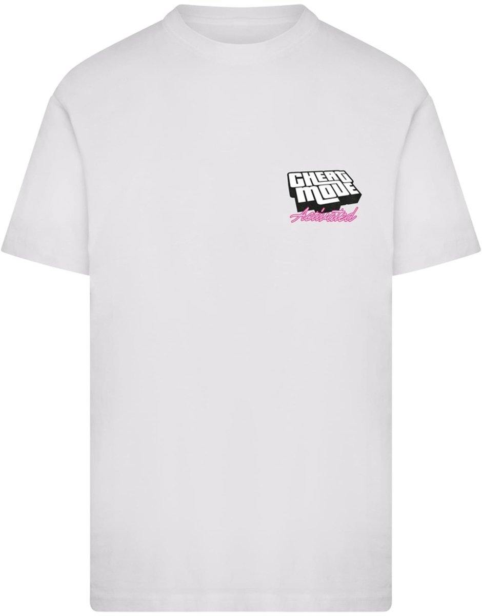 Mister Tee Cheat Code Activated Heren Tshirt 4XL Wit