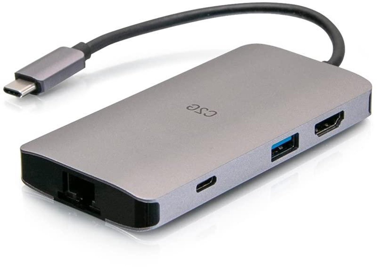 Mini Docking Station - USB C Hub - Laptop Uitbreiden - 8-in-1 Functionaliteit - Tot 100W - Zwart
