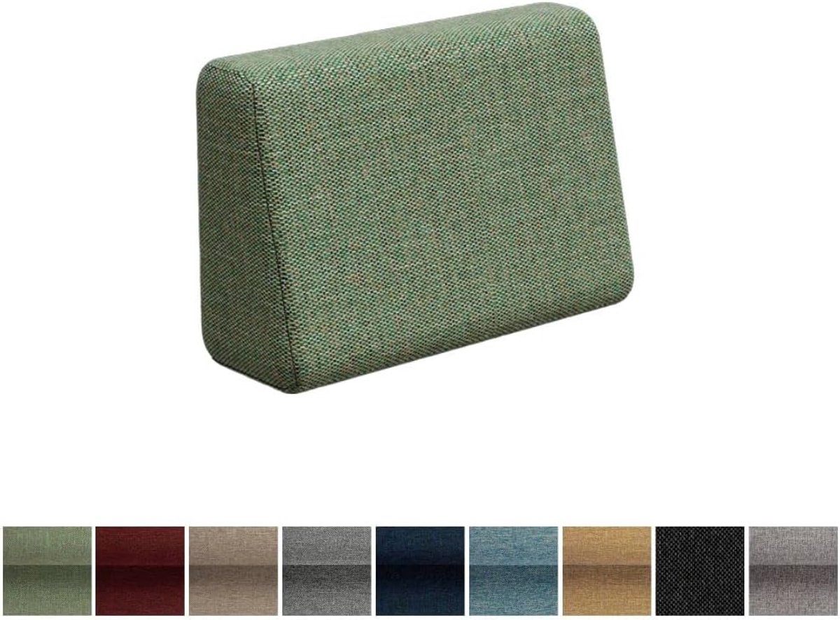 Hoekkussen Palletbank - Tuinmeubel Kussen - Comfortabel Zitten - Vuilafstotend Materiaal - 65x35 cm - Pistache