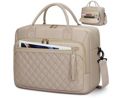 Laptoptas voor 17 inch laptops - Multifunctionele schoudertas met meerdere vakken en waterafstotend materiaal