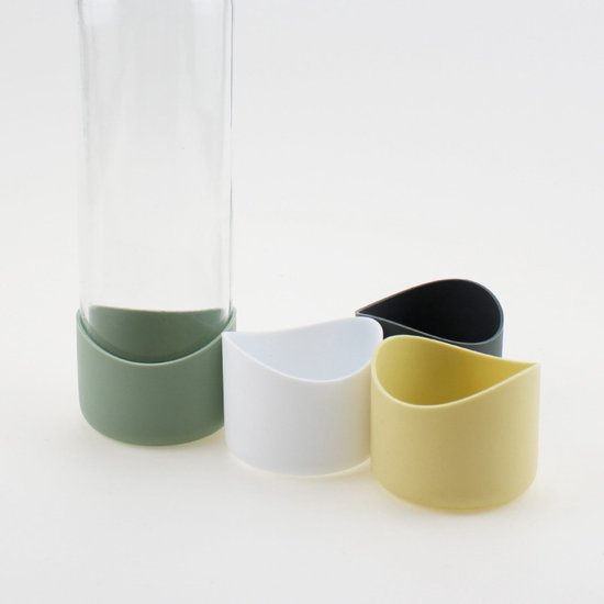 Beschermhoes — 2-pack — Onregelmatige vorm — Siliconen bekerhoes — Wrijvingsremmend — Bescherming voor waterflessen — Geschikt voor bekers voor koude en warme dranken, reismokken, koffiebekers, geïsoleerde bekers en meer — 7 x 5 cm — afbeelding 5