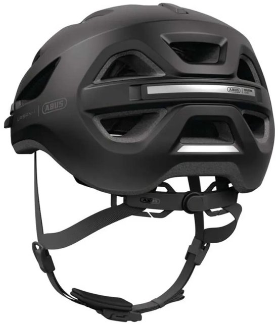 Fietshelm ABUS URBAN-I 4.0 LR velvet black L - 57-61 cm - zwart - Geschikt voor gebruik op elektrische fietsen - stadsfietsen - 280 g — afbeelding 4