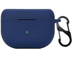 ONF3 - Cilicone hoes - Ultradun en zacht - Marineblauw - Anti-val en vuilbestendig - Geschikt voor Jabra Elite 8 en 10 - Hoogwaardig ontwerp