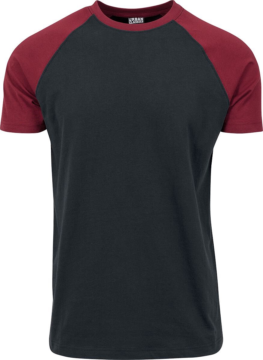 Urban Classics Raglan Contrast Tee Heren T-shirt – L Zwart