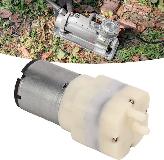 Allecto - Elektrische Micro Luchtpomp - Mini Vacuüm Membraanpomp - Geringe geluidssterkte - DC4.5V - Vacuüm tot 8.0LPM - Geschikt voor diverse toep... van Merkloos — afbeelding 3