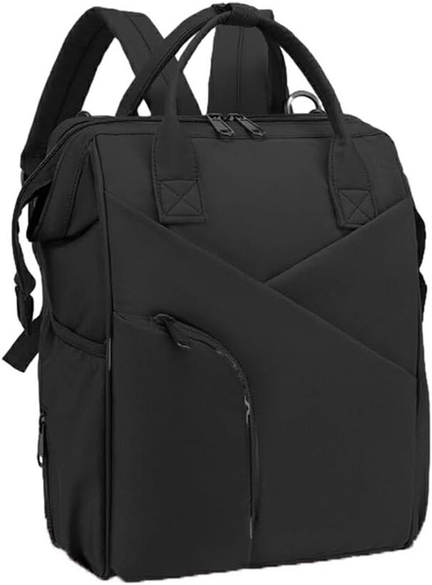 Luiertas - Babyrugzak - Babybenodigdheden Dragen - Eenvoudige Structuur - 40 x 27 x 19 cm - Zwart