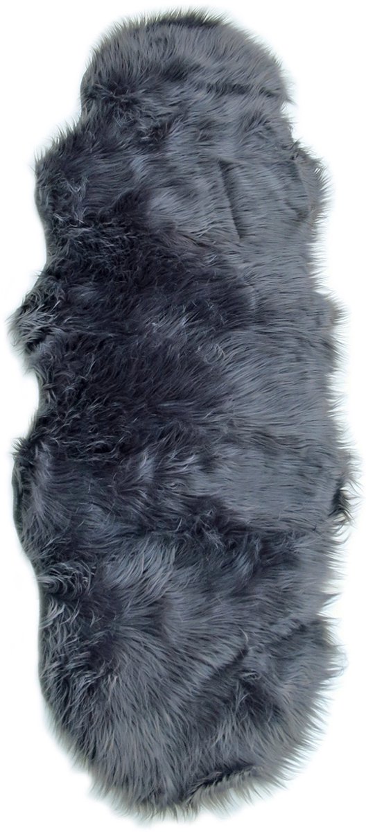 Lavandoux - Imitatie Schapenvacht XL - 64 x 178 cm - Grijs