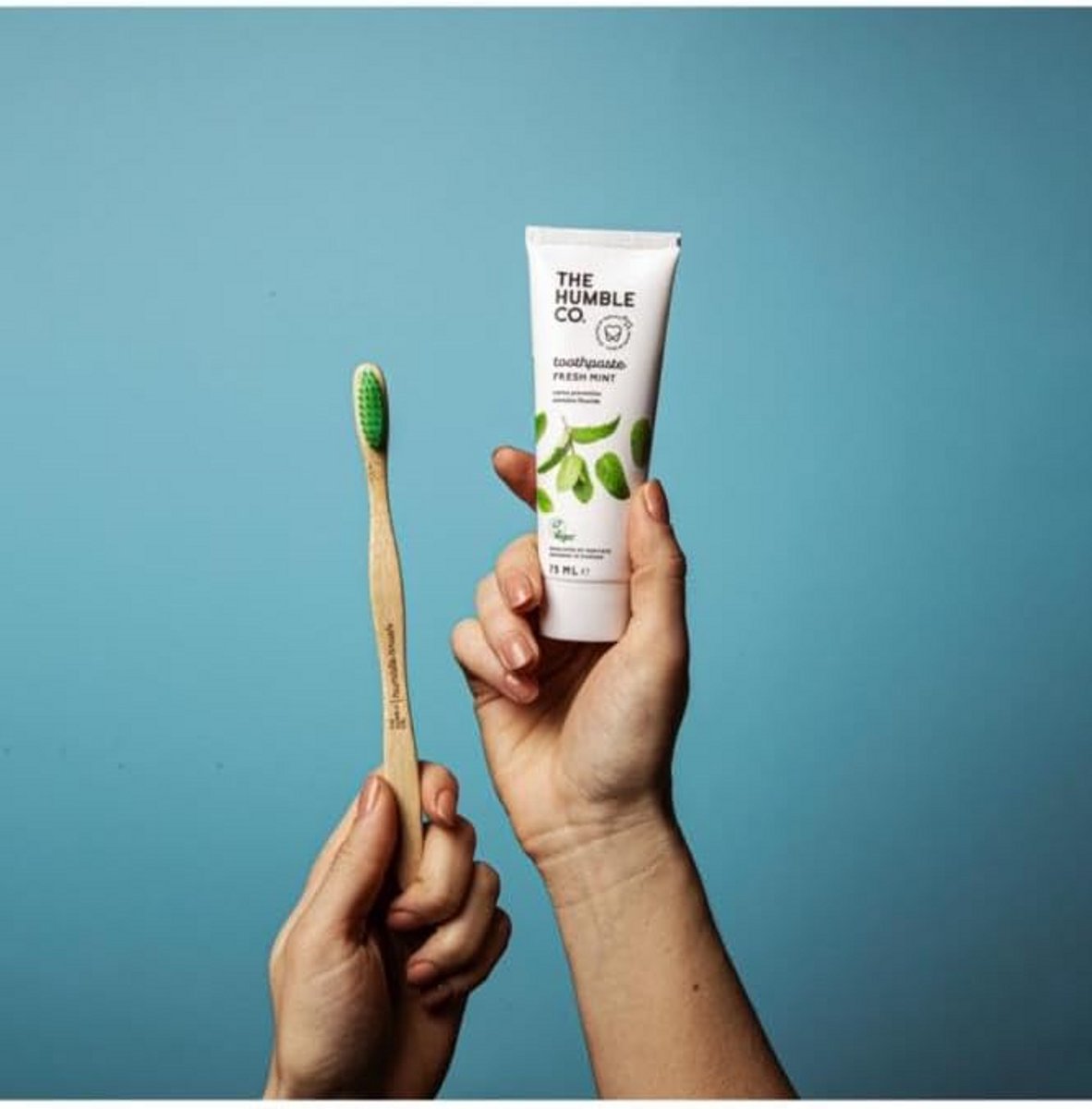 Tandenborstel Volwassene - Bamboe Borstel - Dagelijkse Mondhygiëne - 100% Biologisch Afbreekbaar - 19 cm - Groen