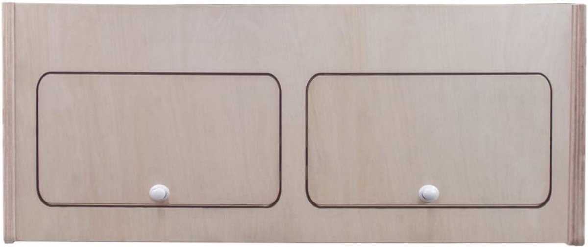 Bovenkast Camper - Opbergkast Bus - Reizen Organiseren - Soft-close Scharnieren - 80 x 30 x 30 cm - Ongeverfd