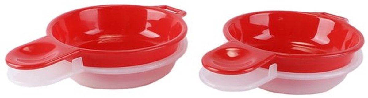 2 stuks magnetron eierkoker, 1 minuut snel ei hamburger omelet maker keuken kookgereedschap