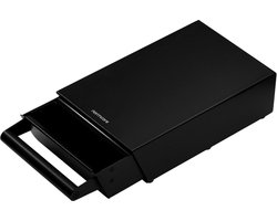 Afklopbak Koffiedik - Lademodel Bak - Espresso Bereiding - Afneembare Klopstang - 31.5 x 17 x 8.5 cm - Mat Zwart