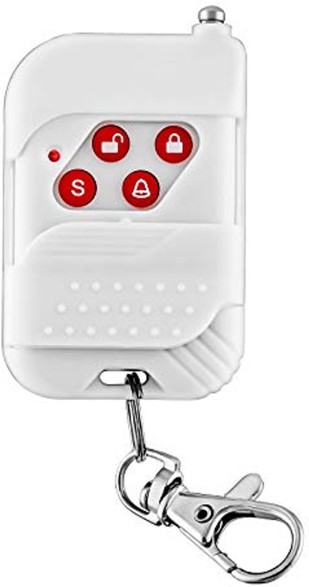 Alarm Systeem - Thuisbeveiliging Kit - Veilige Woning - Draadloze Bediening - 12V Batterij - Wit