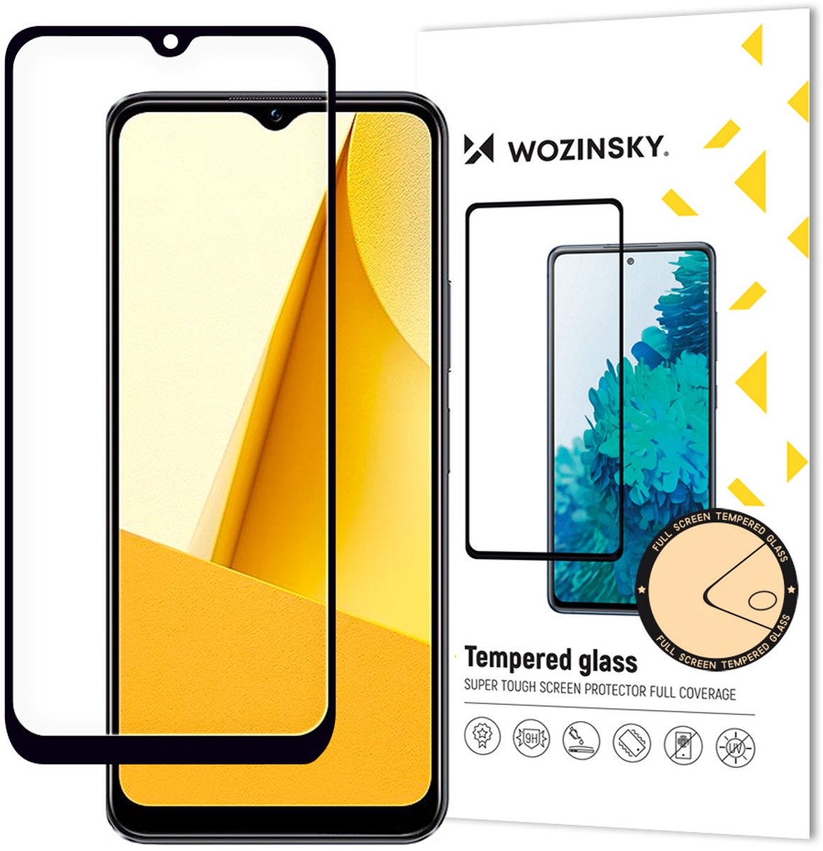 Wozinsky - Gehard Glas Screenprotector - Vivo Y16/Y02s - 9H Hardheid - Case Friendly