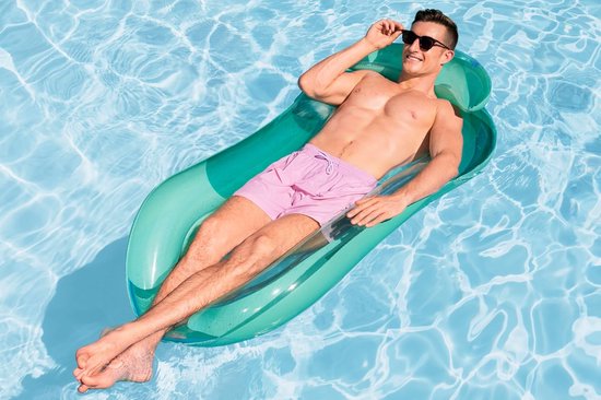 Opblaasbaar zwembadligbed - luchtmatras voor zwembad - voor volwassenen - zomer — afbeelding 5
