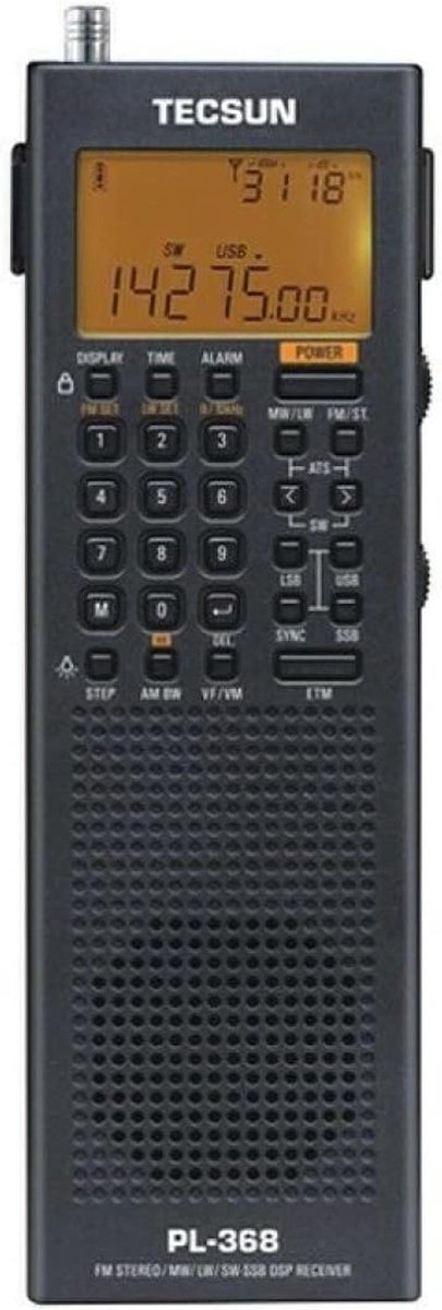 Draagbare Radio - DSP Ontvanger - Ontvangen Frequentie - SSB Synchronisatie - 162 x 53 x 26 mm - Zwart