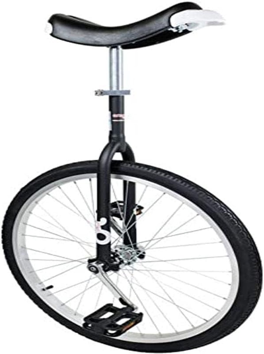Eenwieler Single wheel Beginners leren Aluminium snelsluiting 61 cm wiel Zwart