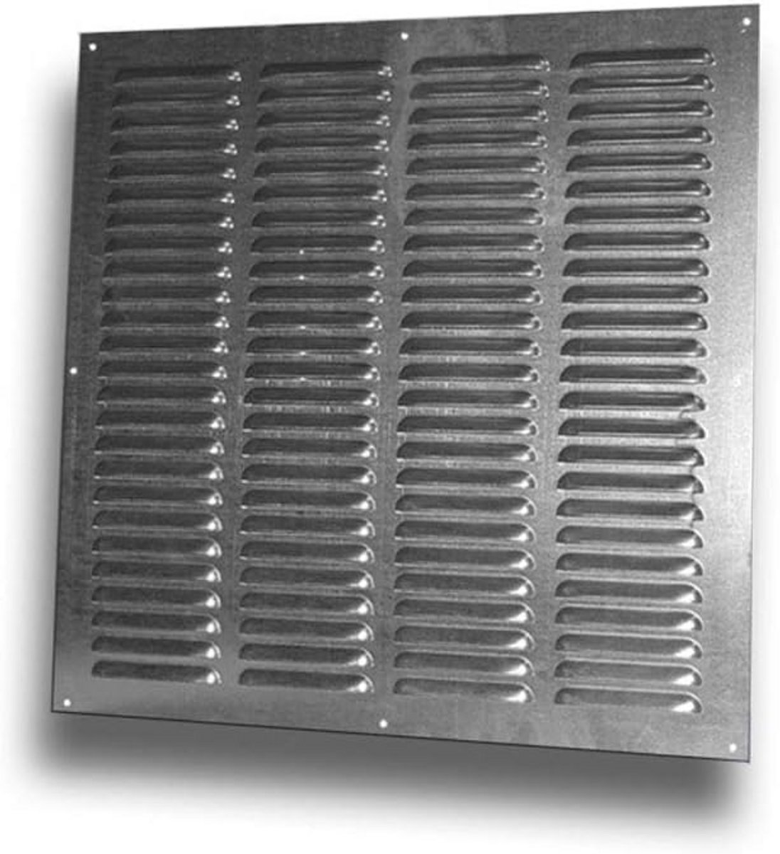 Ventilatierooster - Afdekrooster - Ventilatie verbeteren - Weerbestendig verzinkt - 500 x 500 mm - Metaal