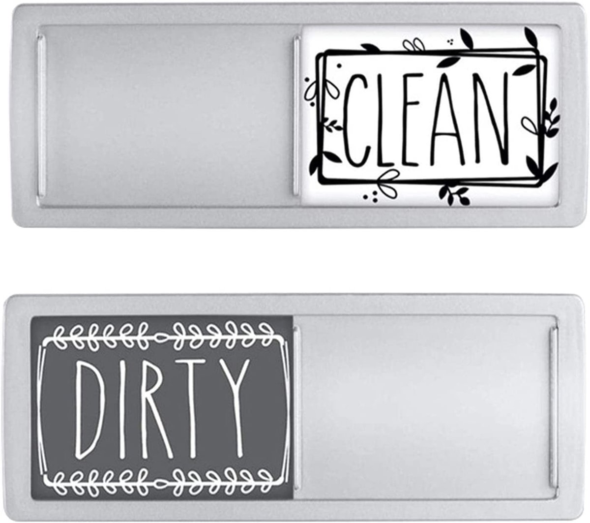 Dailygoods- Magneet Universeel - Vaatwasser Indicator - Schoon/Vuil Teken - Magnetisch Paneel - Keuken Accessoire - Modieus Design - Keukenmagneet