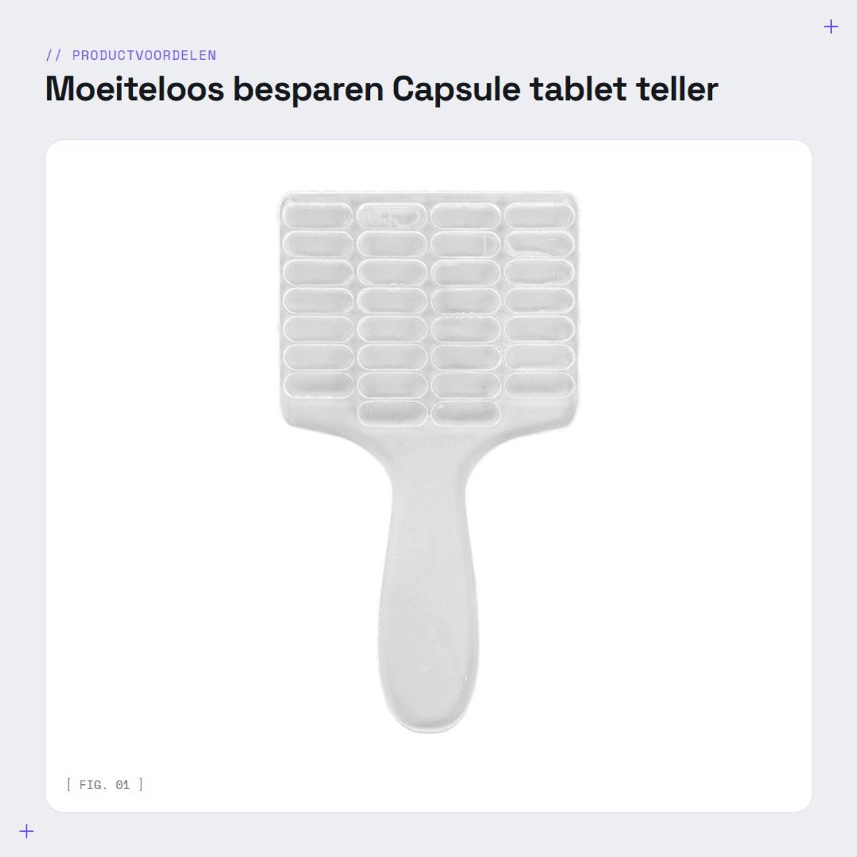 Dailygoods- Tablet Teltabletten 30 Tellingen - Georganiseerde Telling - Eenvoudig te Bedienen - Hoogwaardig ABS - Geschikt voor Huizen/Ziekenhuizen/Apotheken - Duurzaam Materiaal - Tabletteller