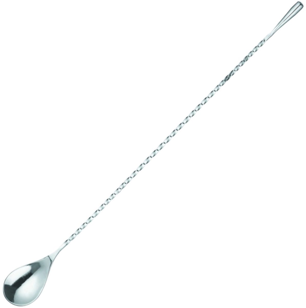 BarUp Barlepel – Spiraalvormige handgreep – Druppel uiteinde – Roestvast staal – 385 mm