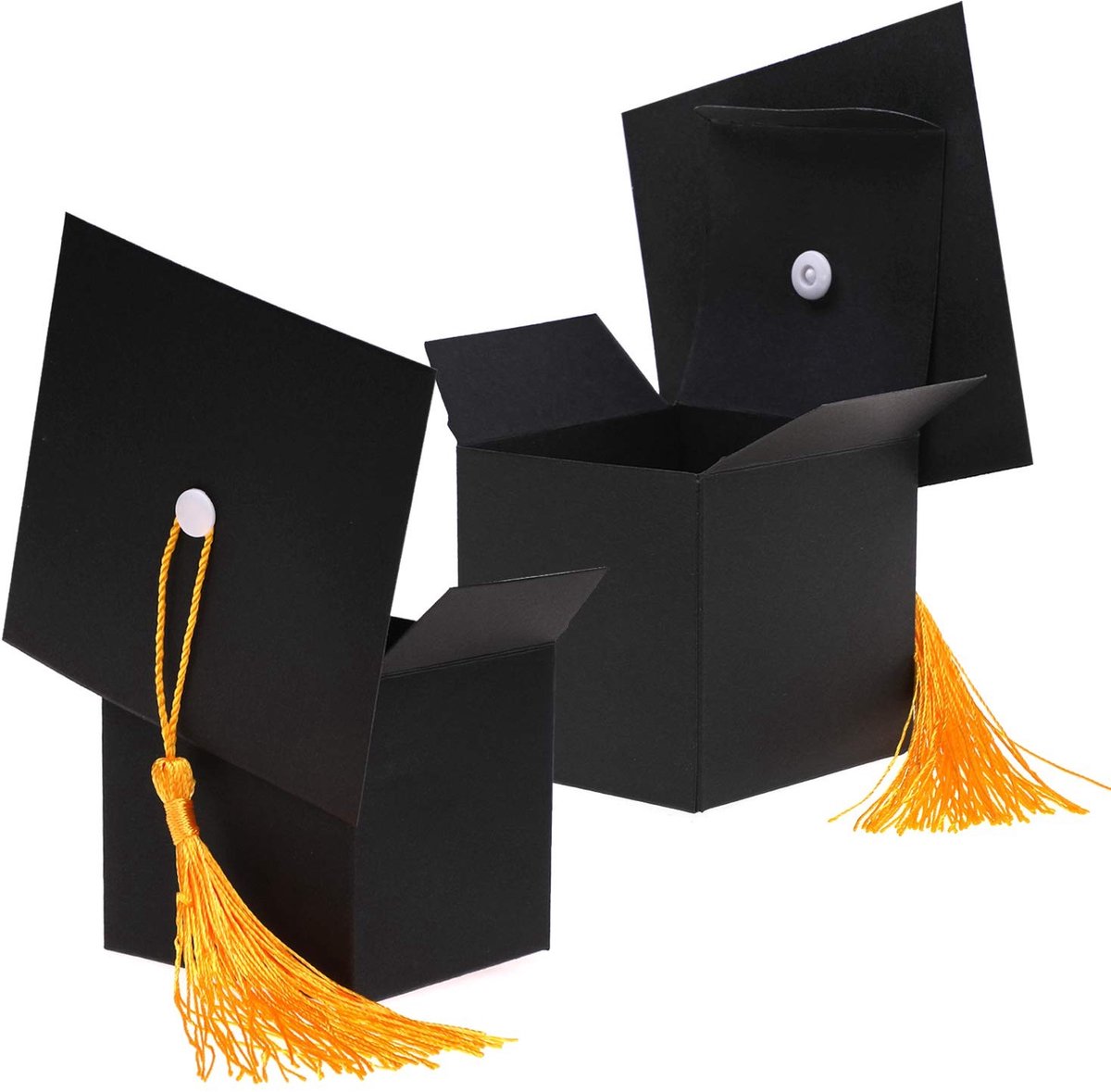 Dailygoods- Afstudeerhoofddeksels 30 Stuks - Geschenkdozen met Deksel - Papieren Dozen - Decoratie Afstudeerfeest - Snoepverpakking - Hoogwaardige Kwaliteit