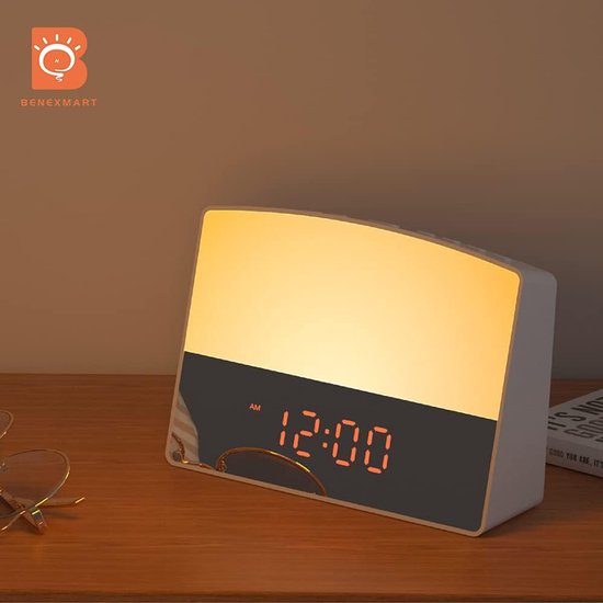 Slimme Wekker met Zonsopgangsimulator en Kleuren LED Display — afbeelding 2