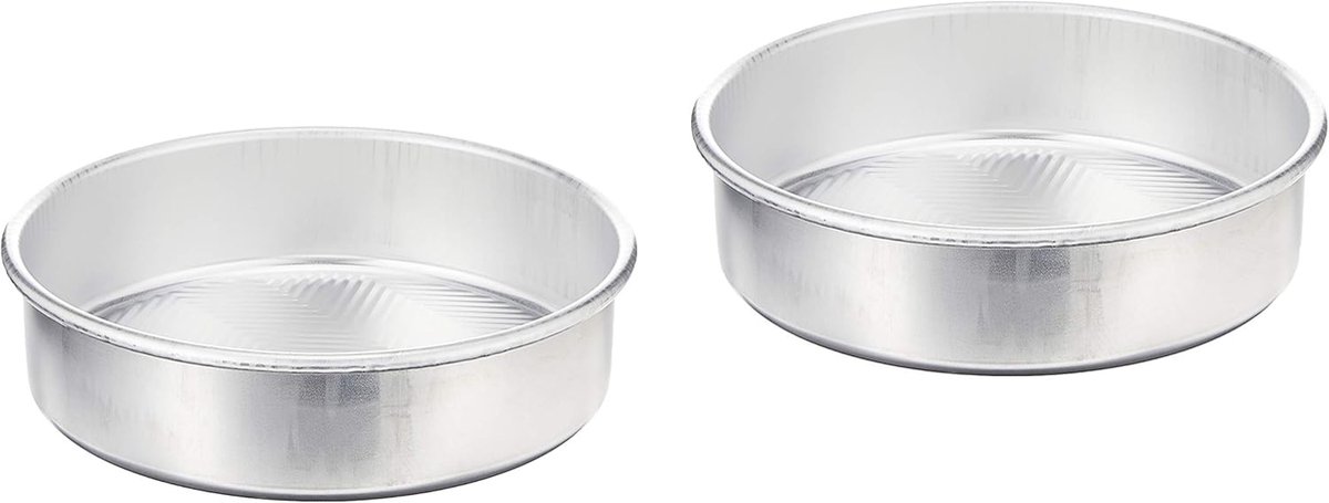 Ronde taartpan - Bakvorm set - Zelf bakken - Gelijkmatige warmteverdeling - 2-pack 9 inch - Aluminium