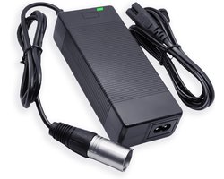 3-pins 36V XLR oplader Geschikt voor Ebike Swagtron EB6, Heybike Cityscape, Giant, Ecotric Starfish Dolphin Peacedove 20 inch