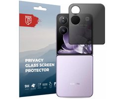 Rosso Privacy Screen Protector Geschikt voor de Xiaomi Mix Flip - 9H Gehard Glas - Case Friendly Tempered Glass - Eenvoudige Installatie