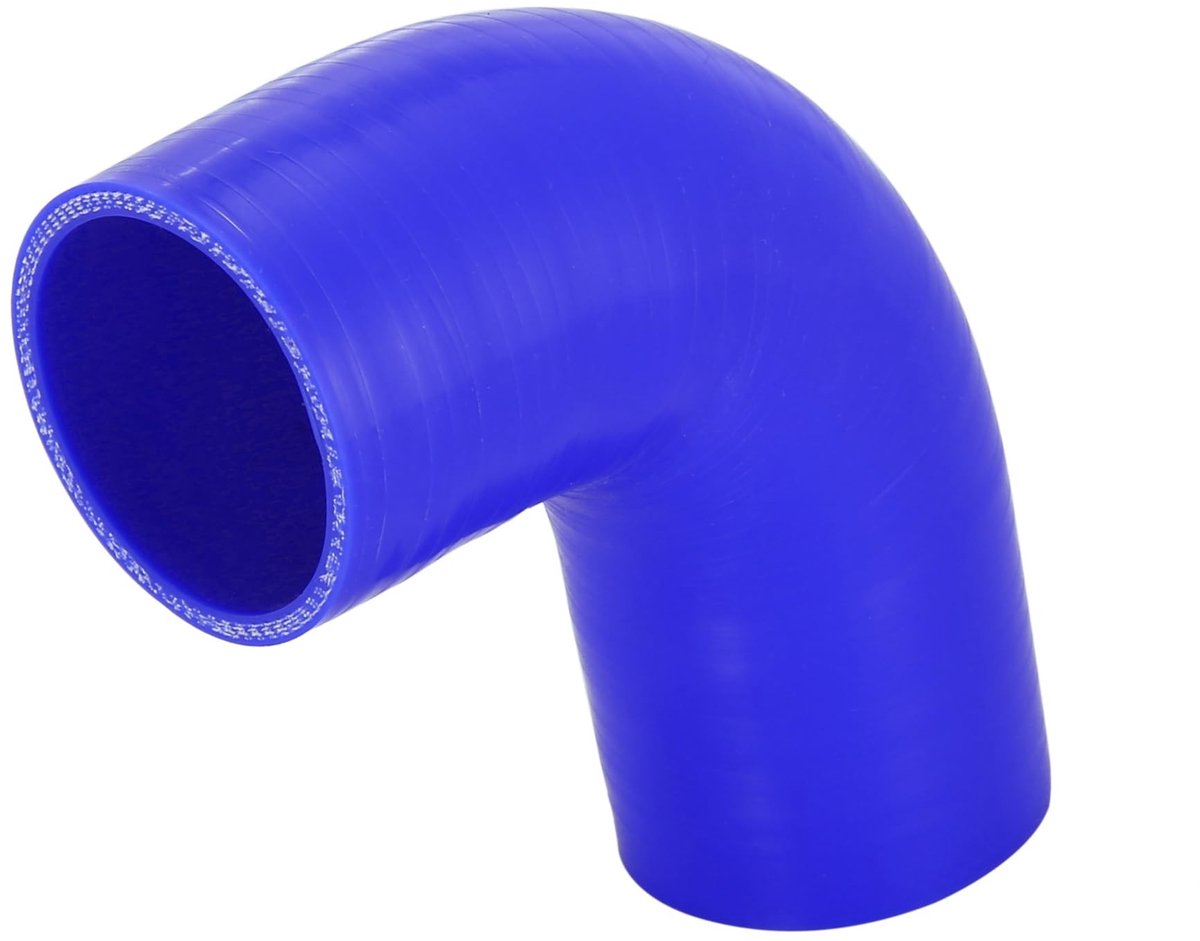 Dailygoods- Siliconen Slang 90 Graden Elleboog - Reserveonderdeel - Universeel - Blauw - Binnendiameter 57 mm - Duurzaam Materiaal - Koelslang