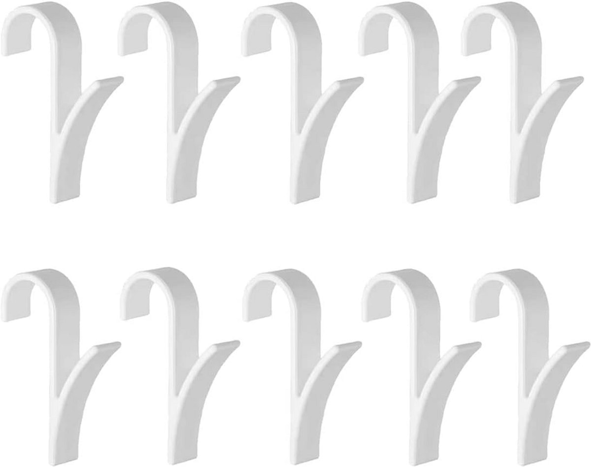 Radiator Haken - Handdoekhouders - Handdoeken Ophangen - Geen Boren Nodig - 10 Stuks - Wit