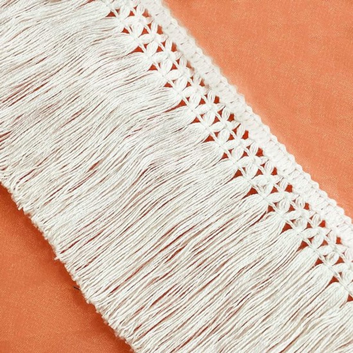 Dailygoods- Franje Kwastje 8 cm Breed - Katoenen Kwastjes - Diy