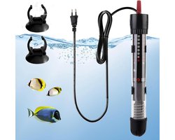 Aquarium Verwarmer - Vis Tank Heater - Stabiele Watertemperatuur - Instelbaar Temperatuurbereik - 50W 30-60L - Zwart