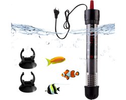 Aquarium Verwarmer - Vis Tank Heater - Water Temperatuur - Instelbaar Thermostaat - 50-80 Liter - Zwart