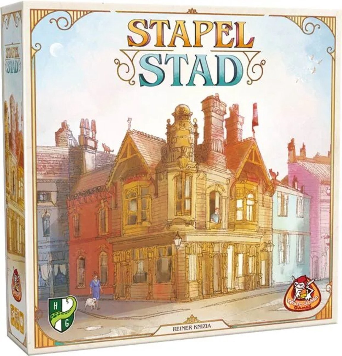 White Goblin Games - Stapelstad - familiespel - 2 tot 4 spelers - 45 minuten - Vanaf 8 jaar - 3D bouwspel