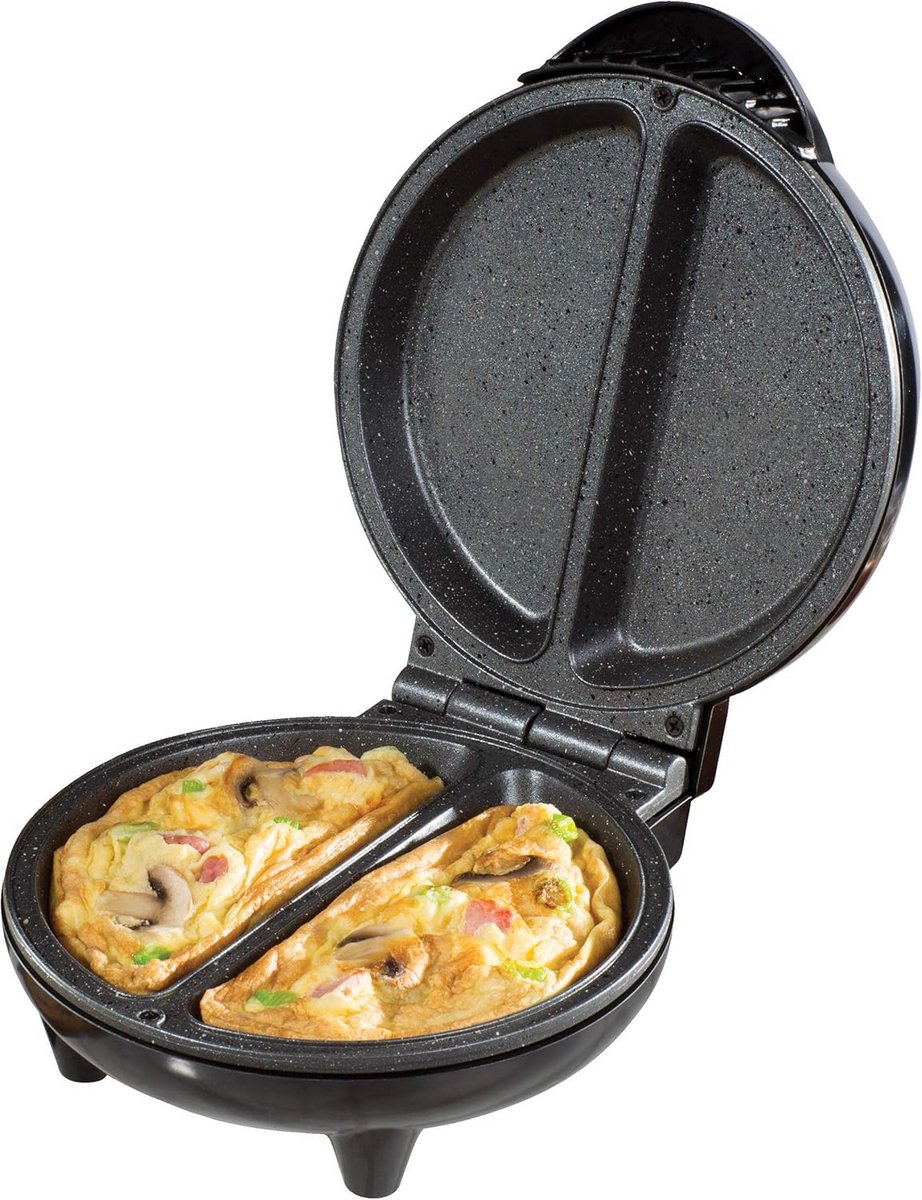 Omelet Maker - Snack Maker - Snelle Maaltijden - Dubbele Anti-aanbak Platen - 25 cm - Roestvrij Staal
