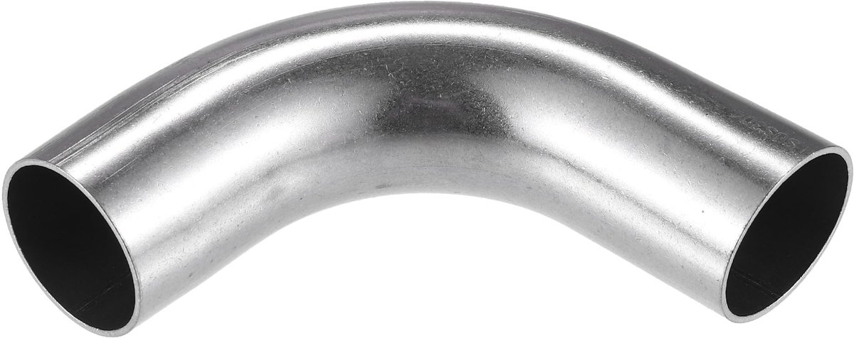 Dailygoods- Uitlaatpijp Universeel 90° - 1.50" Buitendiameter - 4" Beenlengte - Roestvrij Staal - Duurzaam - Geschikt voor Auto's/Vrachtwagens - Bochtpijp