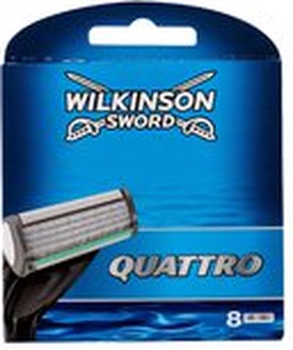 Bol.com Wilkinson Sword Quattro - 8 stuks - Scheermesjes aanbieding