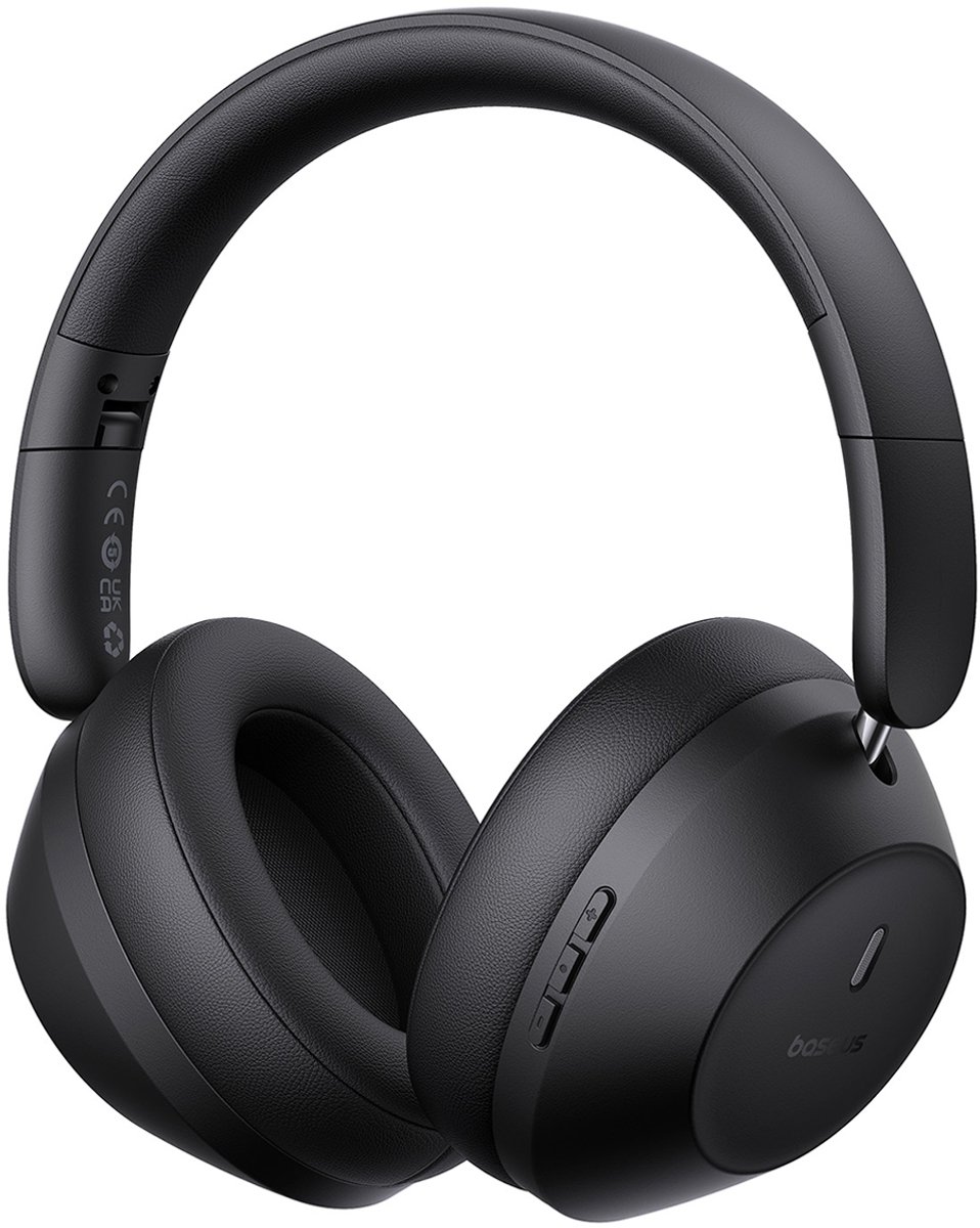 Baseus Bass 30 Max bluetooth koptelefoon,Hoofdtelefoon draadloos -Over-ear Koptelefoon-50 uur accuduur, Bluetooth 5.3 Zwart