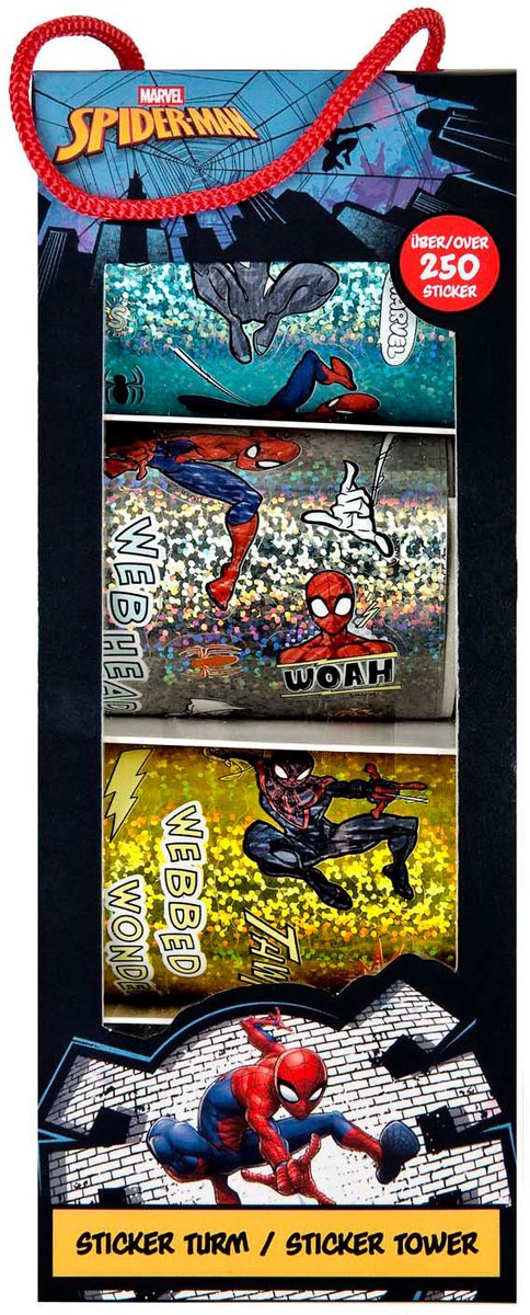 Sticker Toren Spiderman - 250+st.
