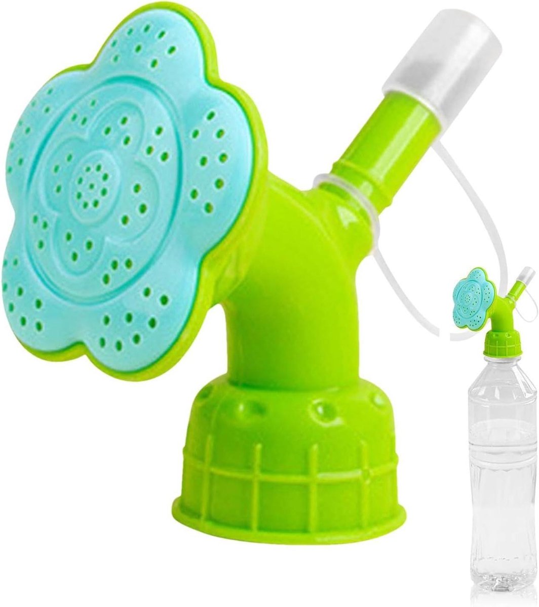 Gieter Sproeikop - Fles Mondstuk - Planten Water Geven - 73-Gaten Sproeisysteem - 6x5x6 cm - Groen