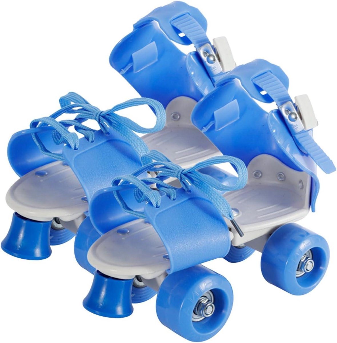 Verstelbare rolschaatsen Quad skates Buiten skaten Dubbele rijen Verstelbaar Blauw