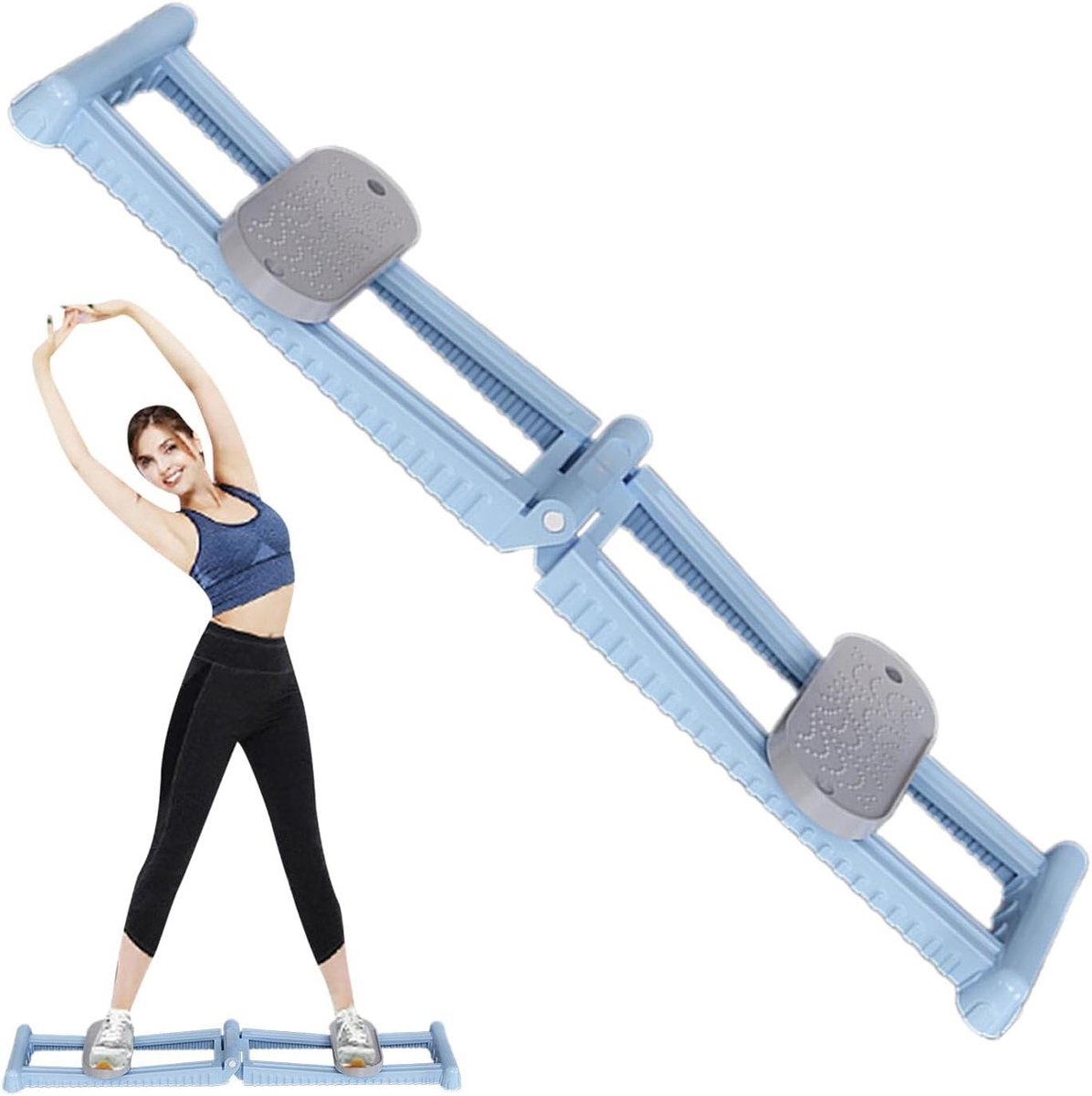 Beentrainer Machine - Ski Trainer - Lichaamsconditie Verbeteren - Inklapbaar Ontwerp - 150 kg Draagkracht - Blauw