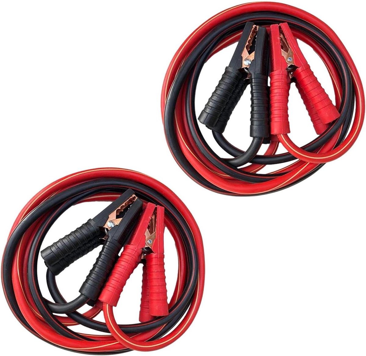 Starthulp Kabels - Autokabels - Auto Starten - Kleurgecodeerde Klemmen - 3-4 Meter - Zwart Rood