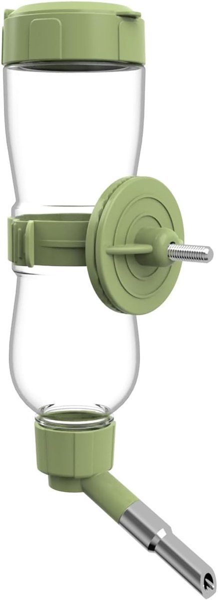 Automatische Waterdispenser voor Vogelkooi, Hangende Waterfles voor Parkiet, Kanarie en Vinken, 240ml, Gemakkelijk te Bevestigen en Voorkomt Gemorste Water