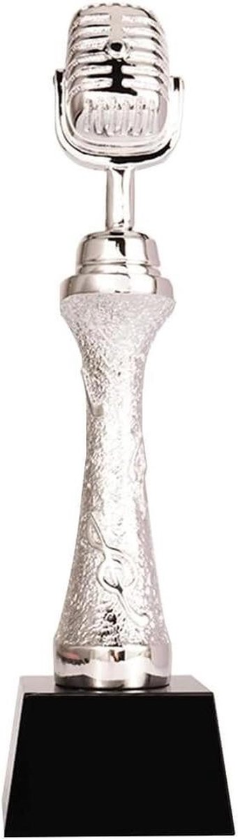Prijs Trofee - Kampioen Beker - Wedstrijd Belonen - Gegraveerde Plaquette - 30cm Hoog - Zilver