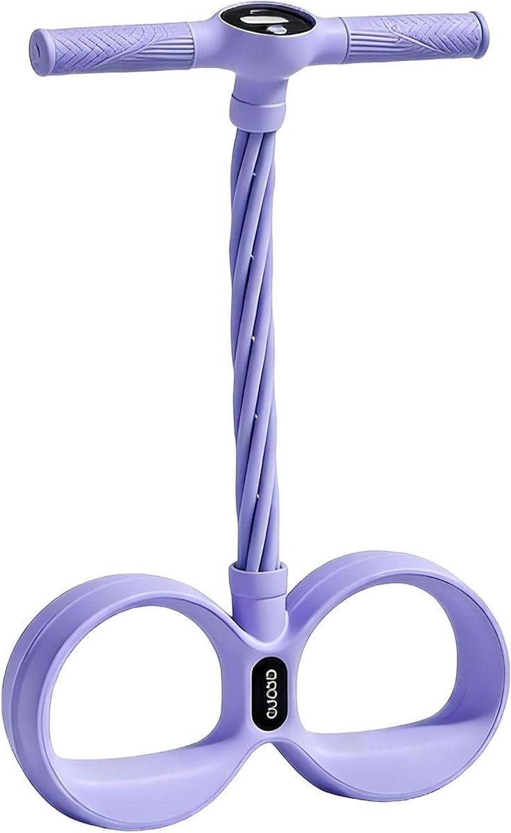 Voetoefenaar Weerstandsband - Pedaal Trainer - Thuis Sporten - Digitale Trainingsmeter - 60 x 29 x 3 cm - Paars