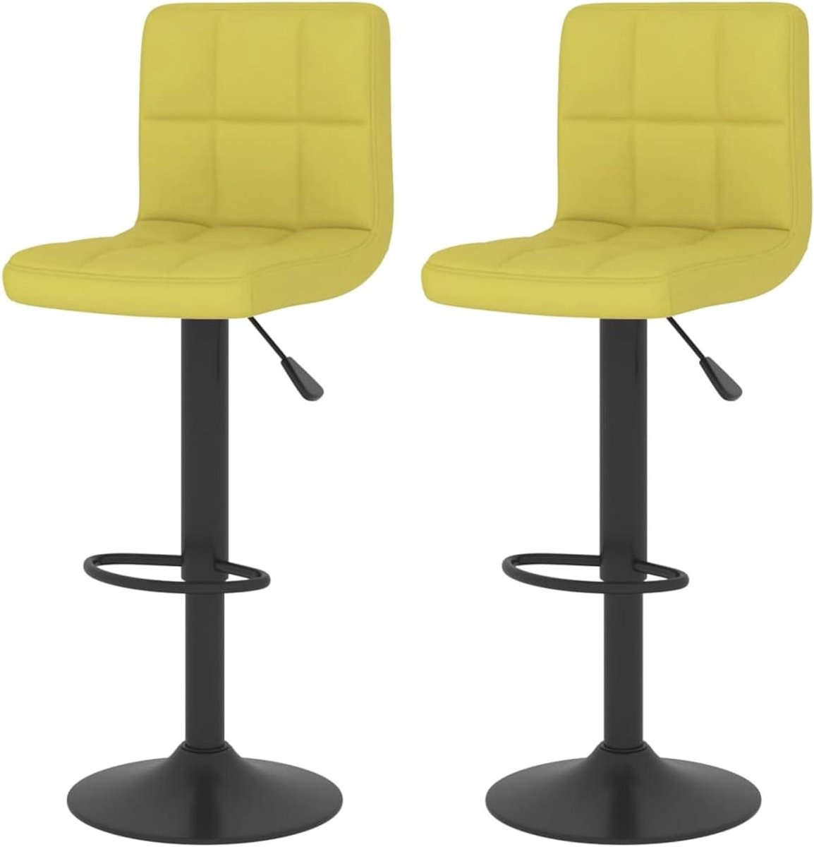 Barkrukken Set - Barstoelen - Gezellig Borrelen - In hoogte verstelbaar - 2 stuks - Groen